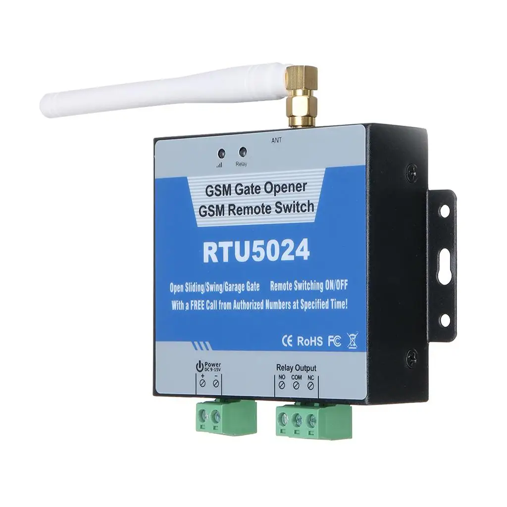 Smart GSM Relay Door Opener Gate Remote Controller for Secure Garage Parking Entry System