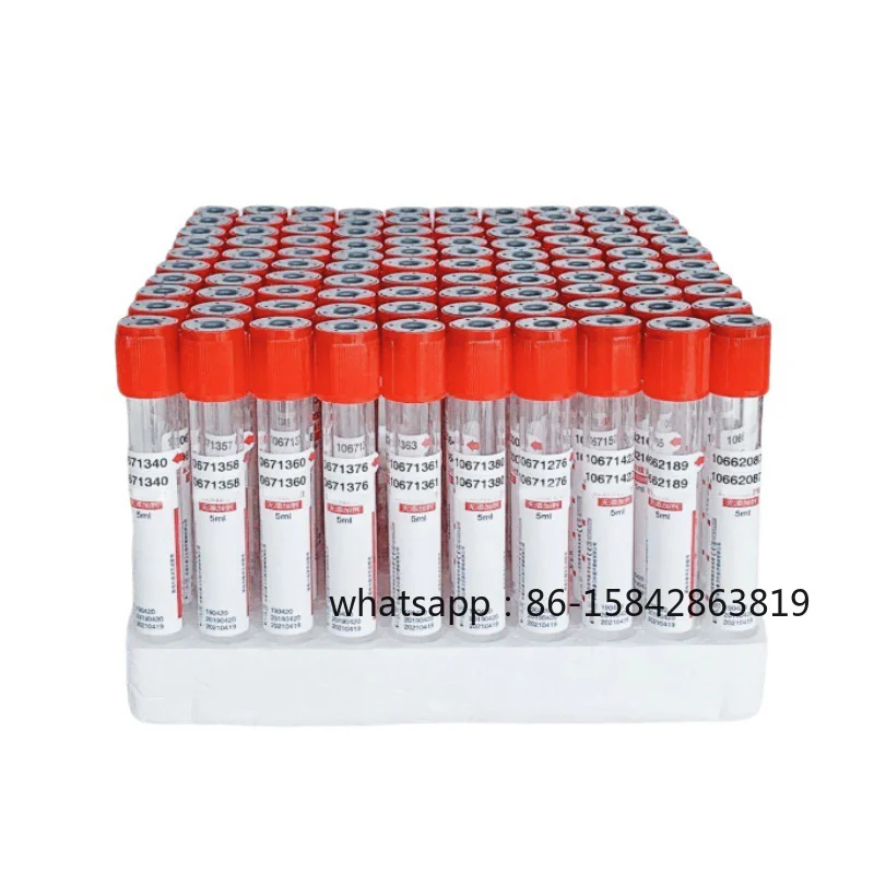 100PCS Disposable Glass Negative Pressure Vacuum Blood Collection Centrifuge Tubes