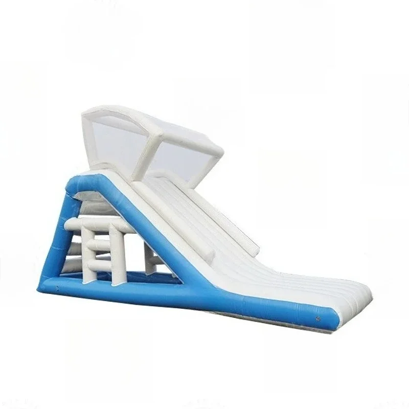 Large free slide, outdoor land pass inflatable facilities, water entertainment combined slide inflatable model