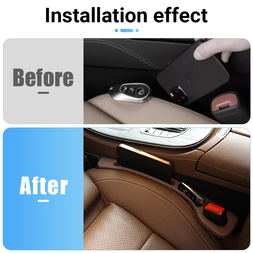 لفولفو XC60 XC70 XC90 V40 V50 V60 V70 V90 S60 S70 S80 S90 مقعد السيارة مانعة للتسرب شرائط الفجوة الجانب التماس تخزين الملحقات