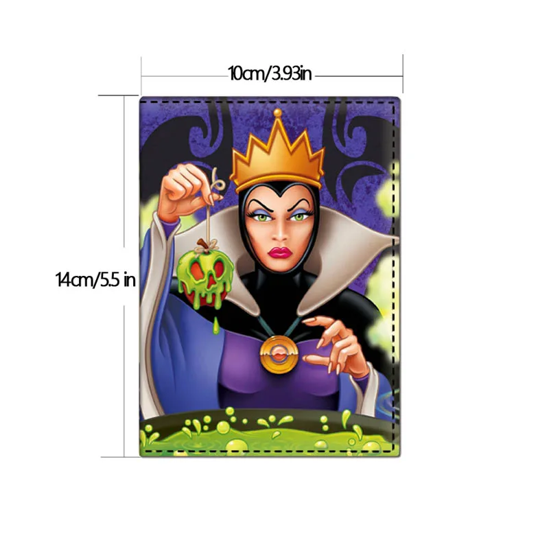 Disney Villains Passport Cover Wallet Women\'s Business Multifunction Credit Card Purse  New Arrival Travel Passport Holder