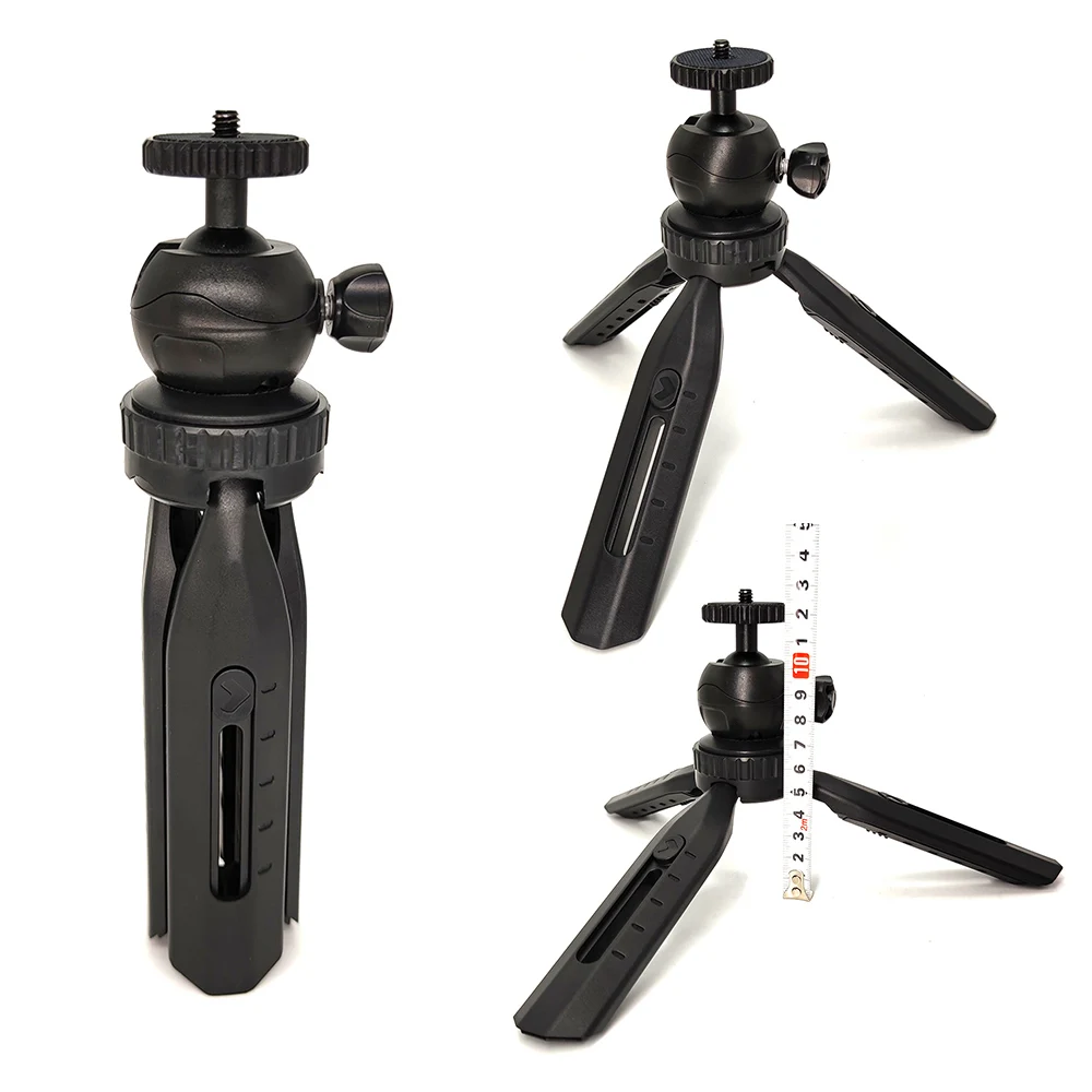 TONTUBE Small Tabletop Tripod Telescope Tripod Portable Foldable with 1/4