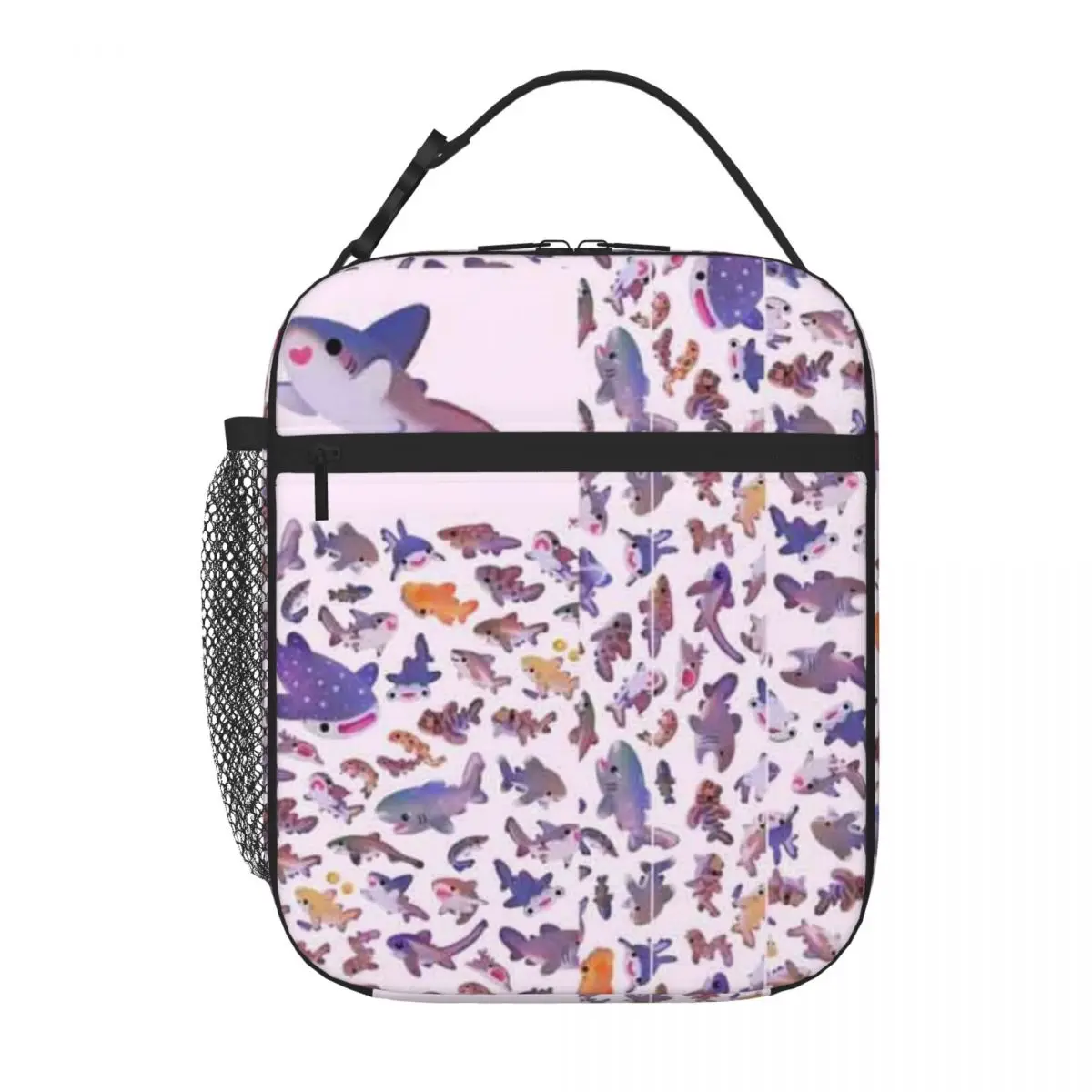 Bestselling Shark Day2 - Name Or Bright Bg Version Eco Friendly Food Storage Bag Beach Outing Adult Lunch Bag