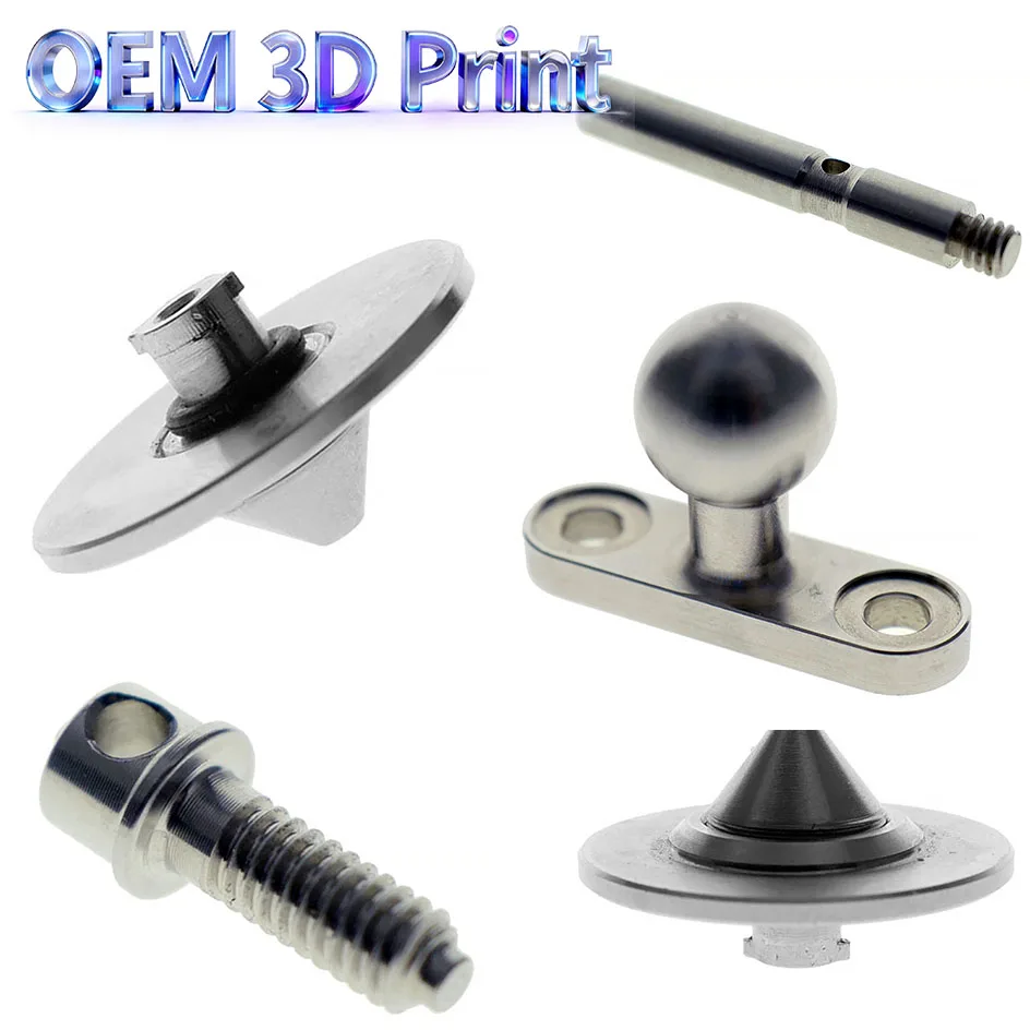 Custom SLM 3D Printed Stainless Steel Precision Hardware Ball Head Bolt Positioning Pin Support Foot Non-standard Mechanical