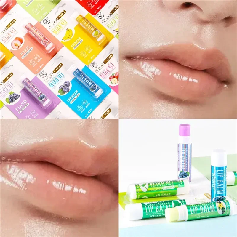 DNM 18 Colors Moisture Lip Balm Nourishes Lips Reduce Lip Lines Long-Lasting Natural Aloe Lipstick Anti Aging Lip Care Lipstick