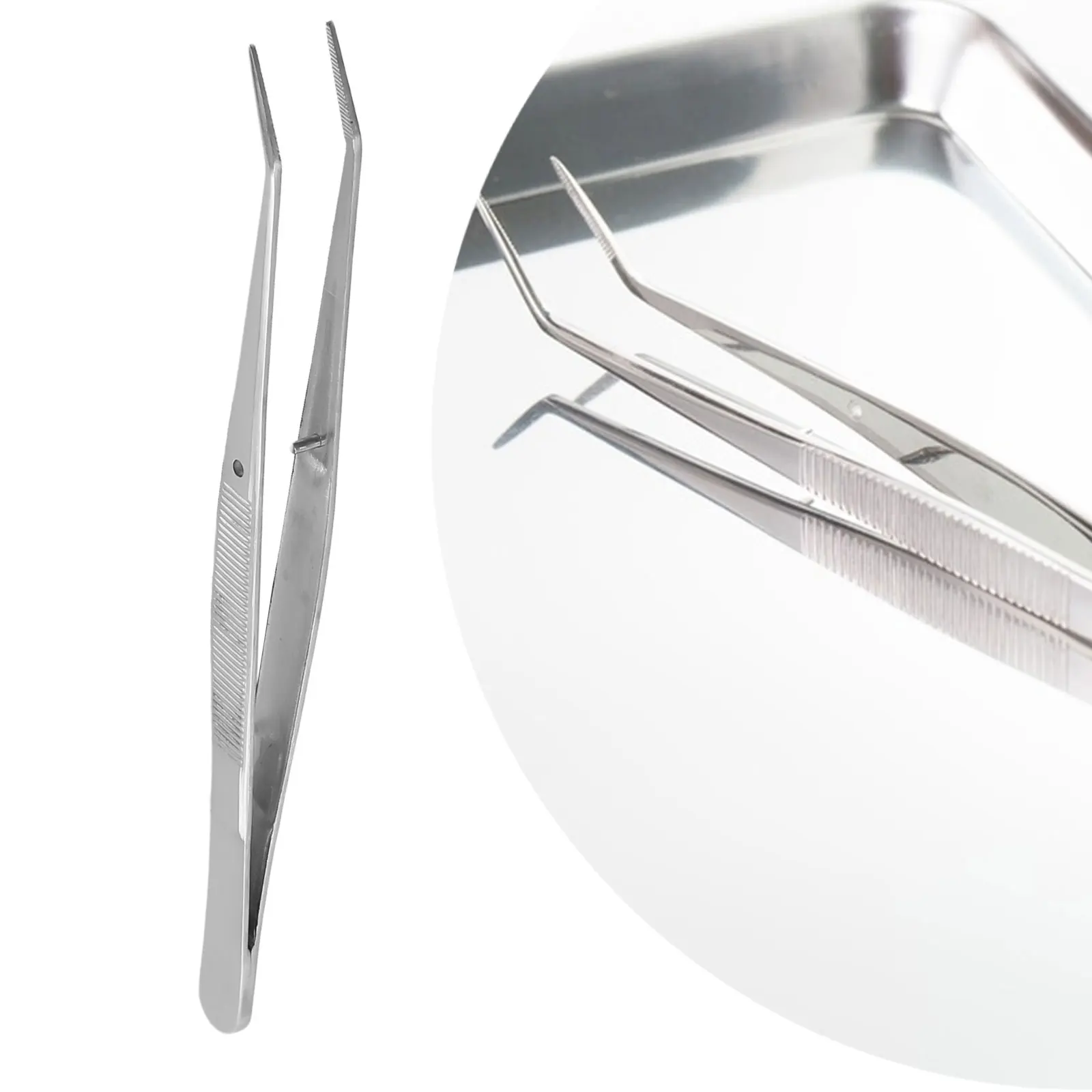 

Nippers Tweezers Professional Grade Stainless Steel Tweezers Nippers for Nail Art for Glitter and Cotton Cleaning