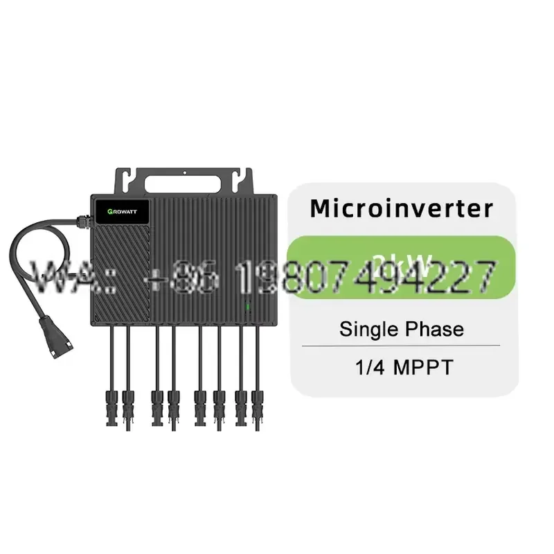 for Growatt 2000W Microinverter NEO 2000M-X High Efficiency 150V Input Single Phase Solar System