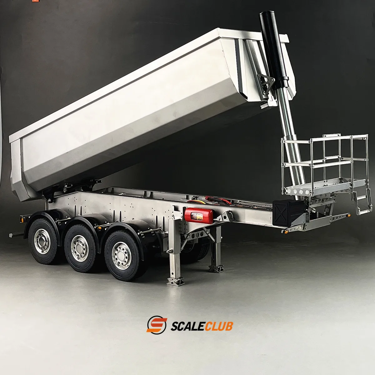 

Scaleclub Model 1/14 Trailer Truck Hydraulic 3 Axle Dump Trailer European Body Semi-trailer For Tamiya Lesu For Scania Man Part