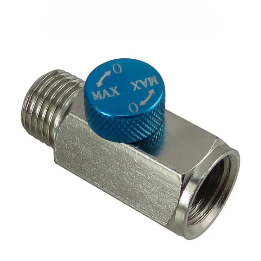 1pcs In-Line Air Flow Regulator Control Tool Valve 1/4" NPT Thumbscrew Valve Control Air Adjustment Switch Power Tool