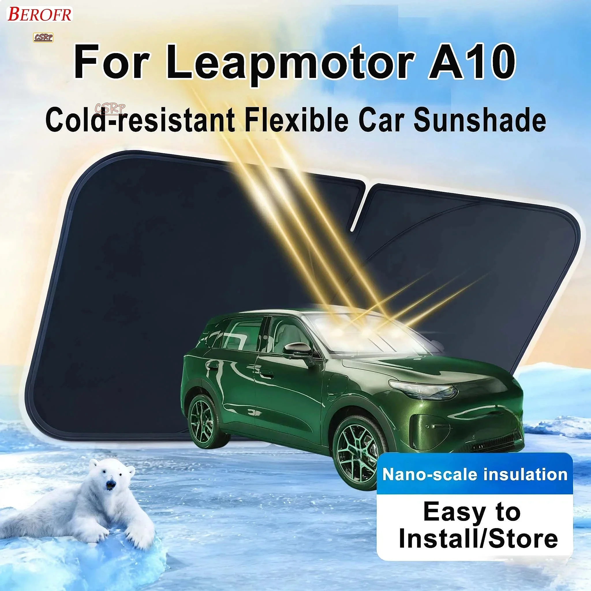 For Leapmotor A10 2025-2026 Car Windshield Sunshade Cover Front Window Sun Shade Heat Insulation Summer Auto Accessories