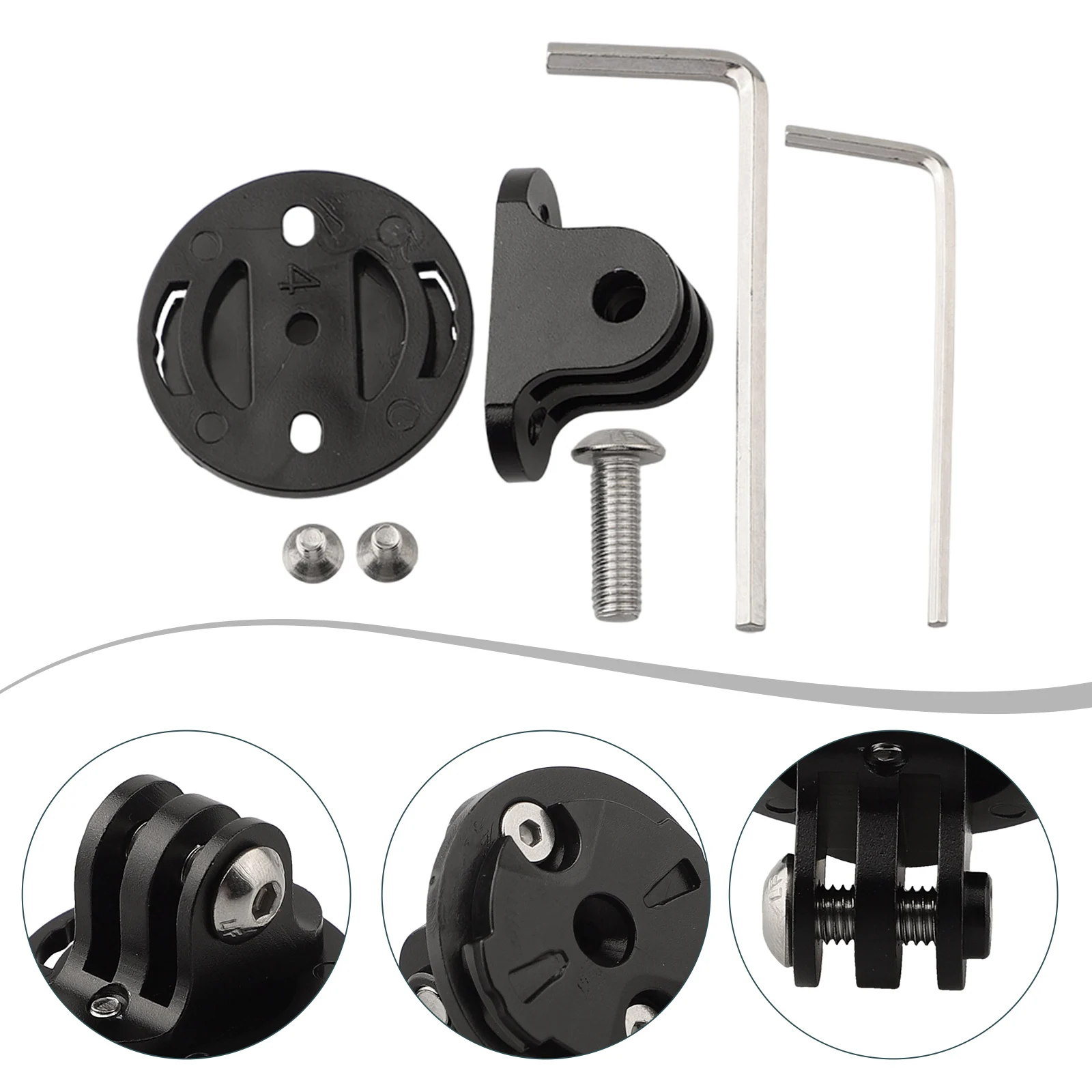 Bike Camera Mount For Sport Camera Bicycle Computer Male Holder MTB Extended Bar For Garmin Edge Interface Computer Mount