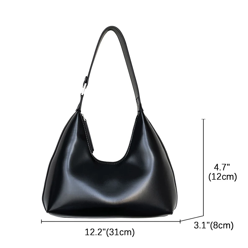 XOUHAM-PU bolsa de ombro axilas de couro para mulheres, bolsa de luxo, bolsa feminina, embreagem pequena viagem, Shopper Totes