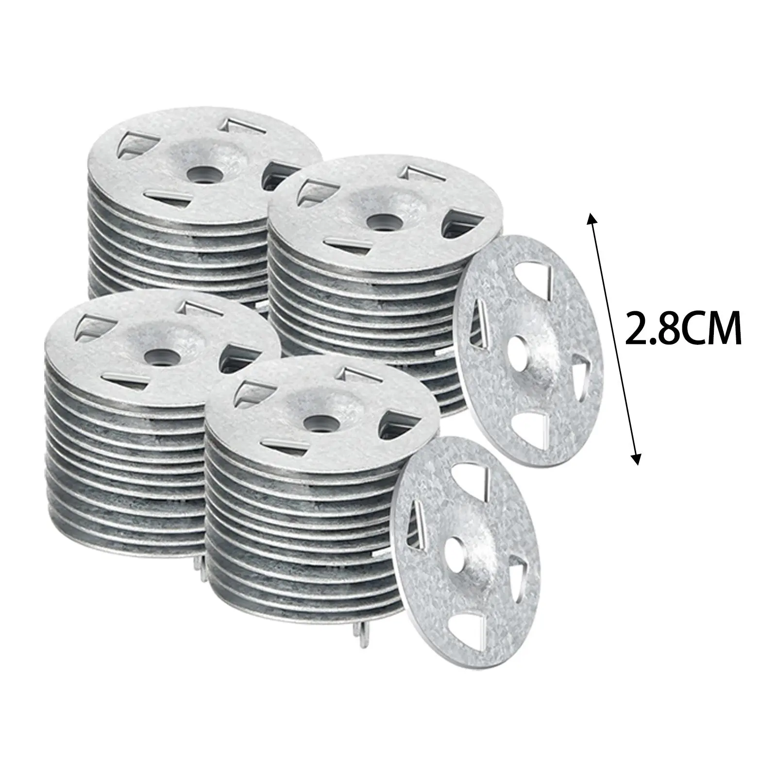 200Pcs Flat Washers for Screws and Nail Flat Washers for Fixing Insulation Board for Fixing and Supporting High Bearing Capacity