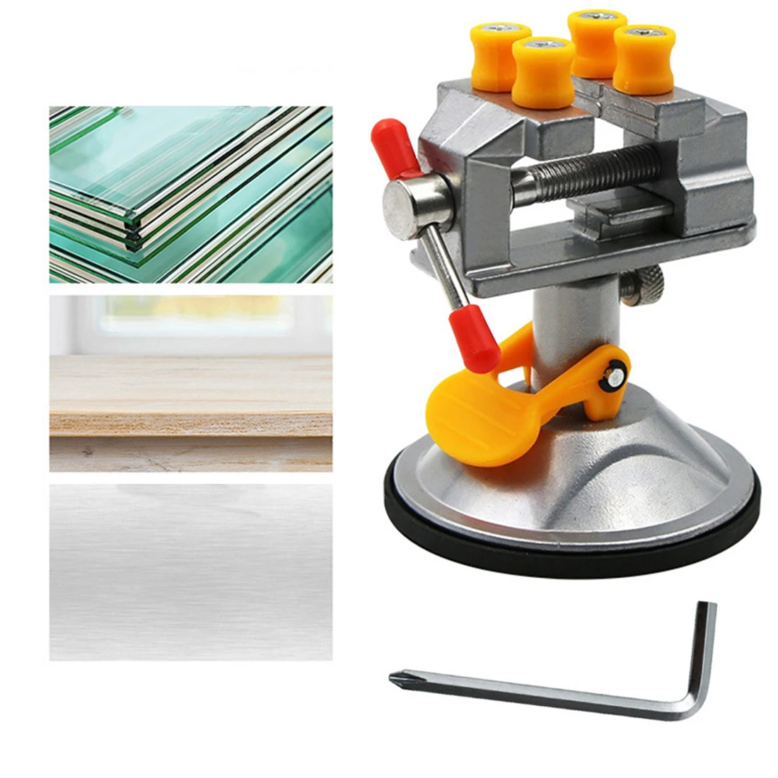 

360°rotary Bench Table Vise Bench Table Vises 360°rotate Clamp Tools Craft Craft Model Making Workshop Elastic jaw