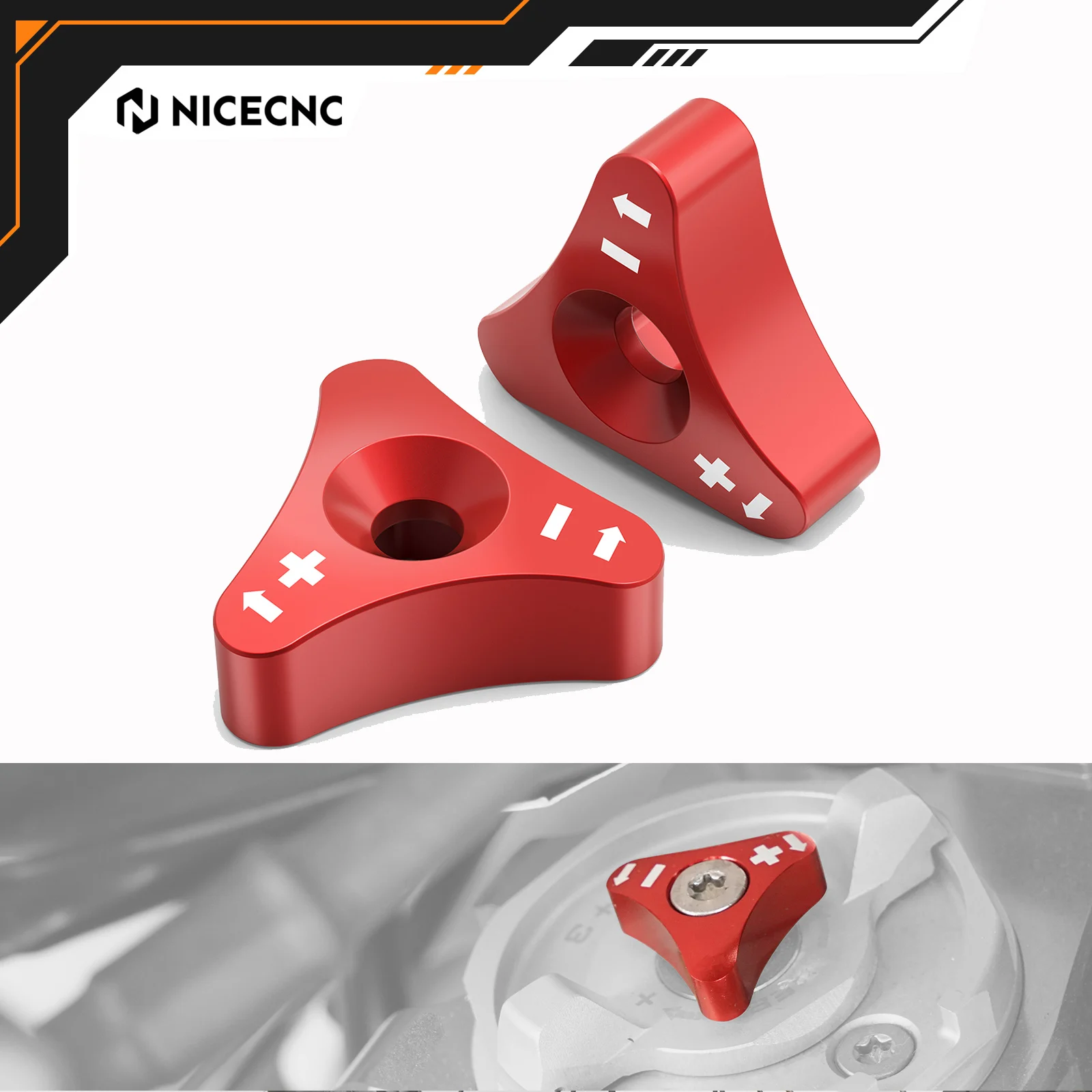 NICECNC For Beta RR300 RR250 RR350 RR390 RR430 RR450 RR480 2013-2021 RR-S 390 430 500 2017-2018 48mm Front Fork Knob Adjuster