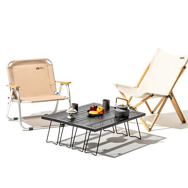 

Exquisite camping outdoor folding table portable multi-functional outdoor picnic splicing iron table