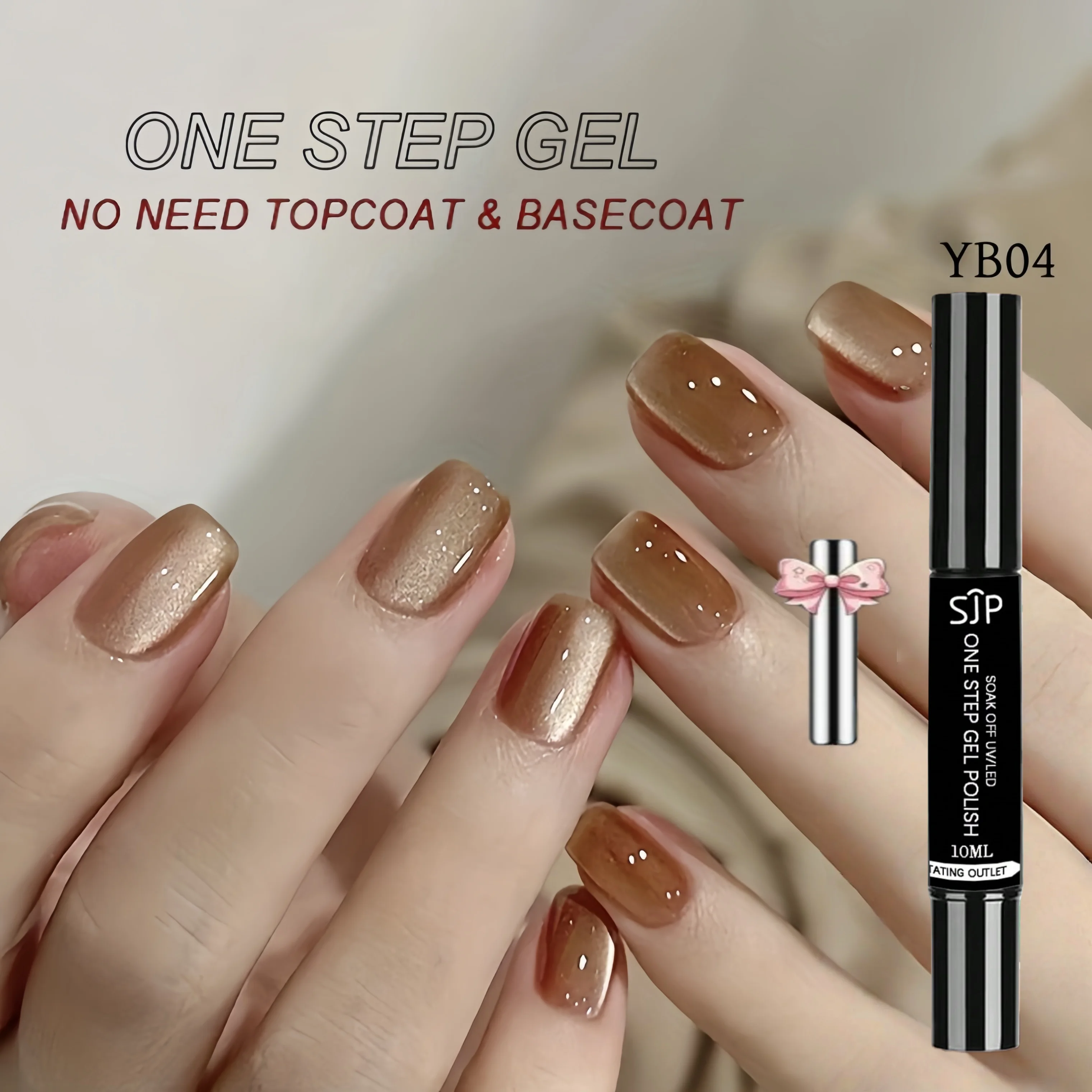 10 ml One Step Cat Eye Gel Nagellackstift, Drei-in-Eins-Gel, hohe Sättigung, langlebig, Salon und Heimgebrauch, modischer Stift – Detail 4