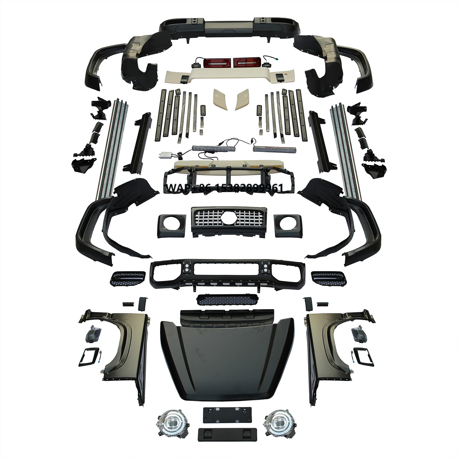 

Upgrade Body Kit for Jimny JB74 2019 Facelift G63 Style Body Kit Front Rear Bumper Fenders Car Exterior Accessories by Vstar