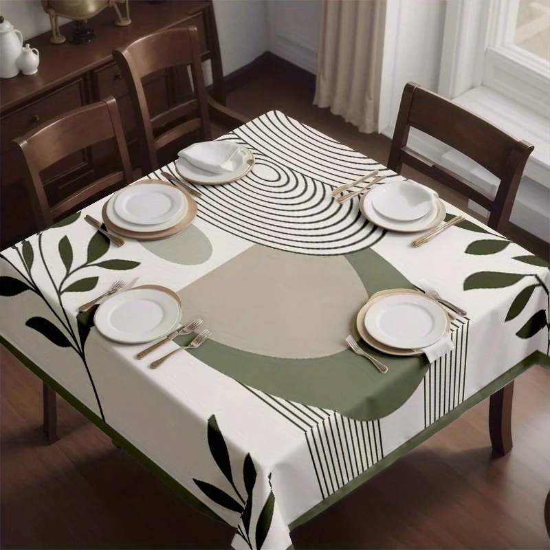 New tablecloth - Soft, fashionable and beautiful - Suitable for standard dining table and home decorationzyc