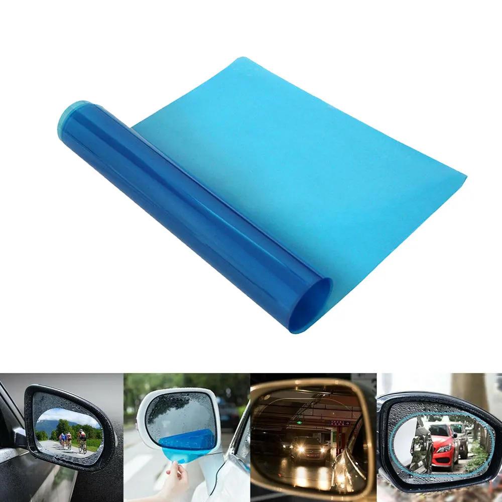 

30cmx100cm DIY Size Rain-proof Film Car Mirror Rearview Mirror Anti Fog Sticker Bathroom Mirror Waterproof Clear Vision Films