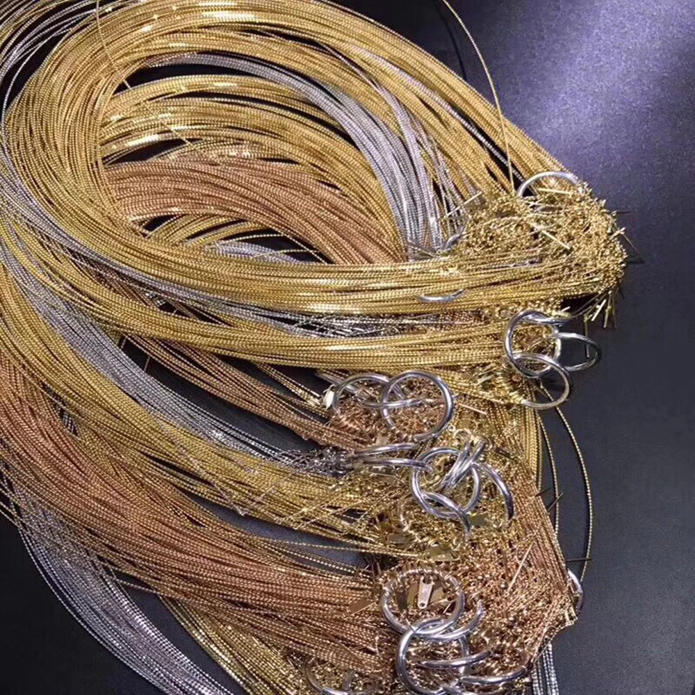 

Ожерелье из серебра 925 пробы с игольной головкой, браслет, ожерелье, цепочка на ключицу через сердце, цепочка с ушком из бисера, импортированная из Японии
