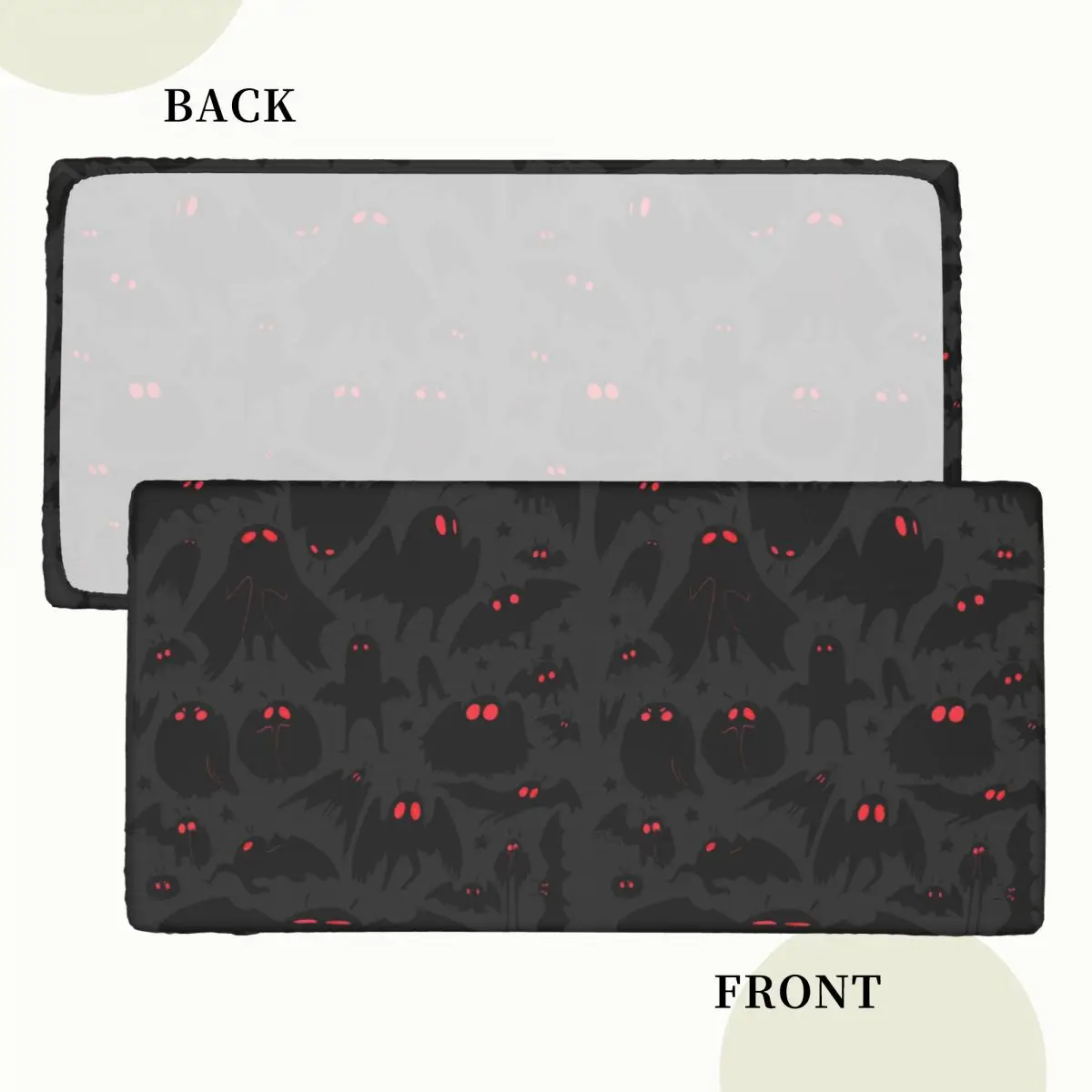 Cute Cryptids Mothman Pattern Customized Rectangular Tablecloth Oilproof Table Cover for Festival Party Decorations Table Cloth