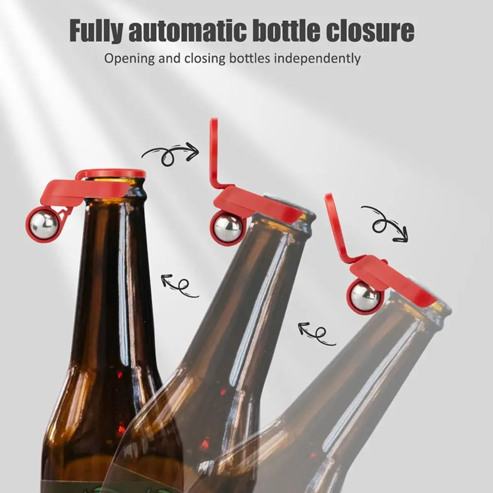 Colorful Sealed Beer Bottle Cap Leak-proof Automatically Bottle Stopper Plastics Reusable Bottle Top Soda