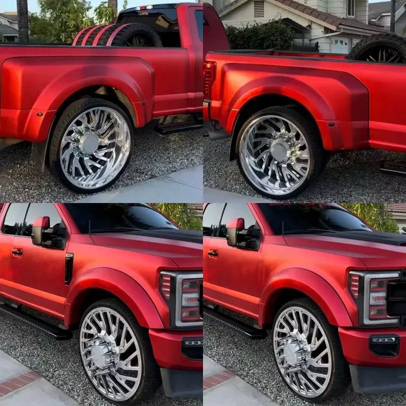 

i LSGZL Forged Dually Deep Dish Lip Custom Alloy Rims 22 24 26 28 30Inch 8x165.1 8x170 8x180 for F150 Pickup Truck Wheels