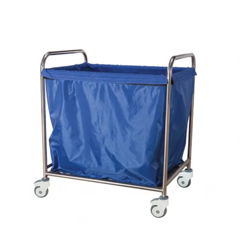 

Hospital Nursing Cart Trolley Medical Waste Trolley Hospital Furniture Stainless Steel