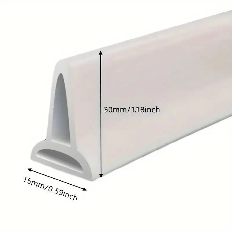 Silicone Waterproof Strip for Bathroom and Kitchen, Moisture Separation Bar for Dry and Wet Areas, Essential Home Repair Parts