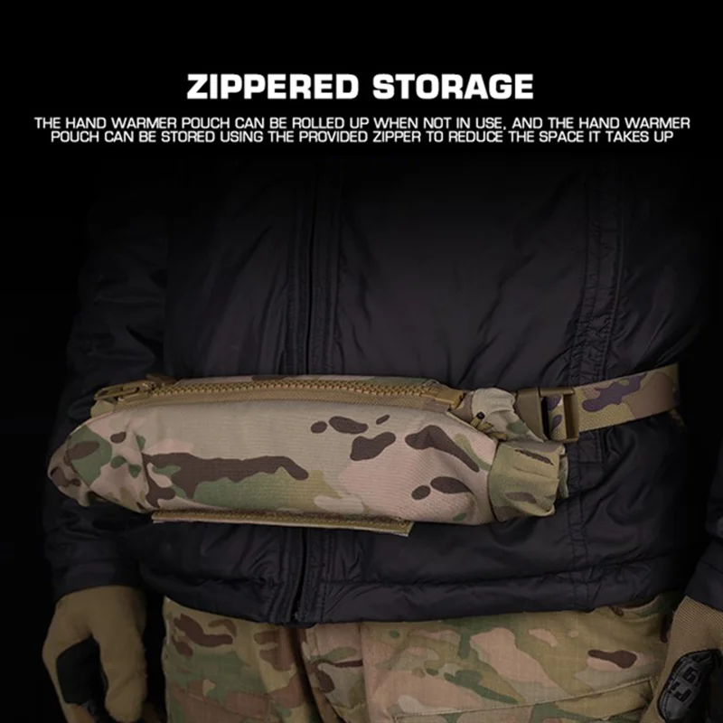 Bolsa de cintura aquecedora de mãos isolada compatível com MOLLE multipack para atividades de inverno ao ar livre
