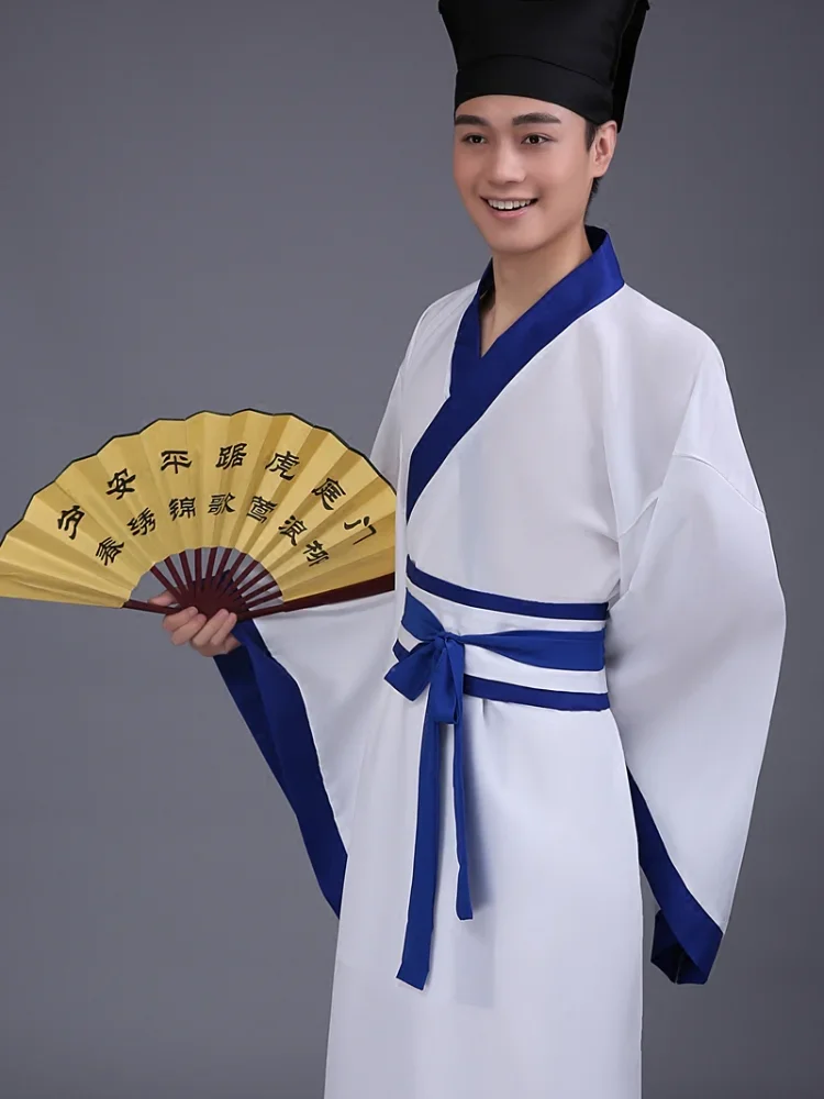 Gorąca sprzedaż Tradycyjna chińska sukienka Starożytny kostium Hanfu Męska elegancka odzież męska uczonego Tradycyjna odzież