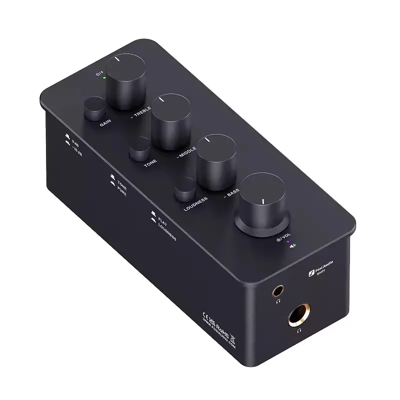 For Fosi SK01 Headphone Amplifier Computer Desktop 3.5 Aux Recording Hifi Headphone Amplifier Front-end