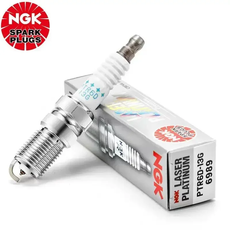 Original NGK PTR6D-13G 6989 Dual Platinum Spark Plugs For Ford Mondeo 2004-2007 CAF488Q0 Focus Volvo S40 2009-2011 CAF488Q1 2.0L