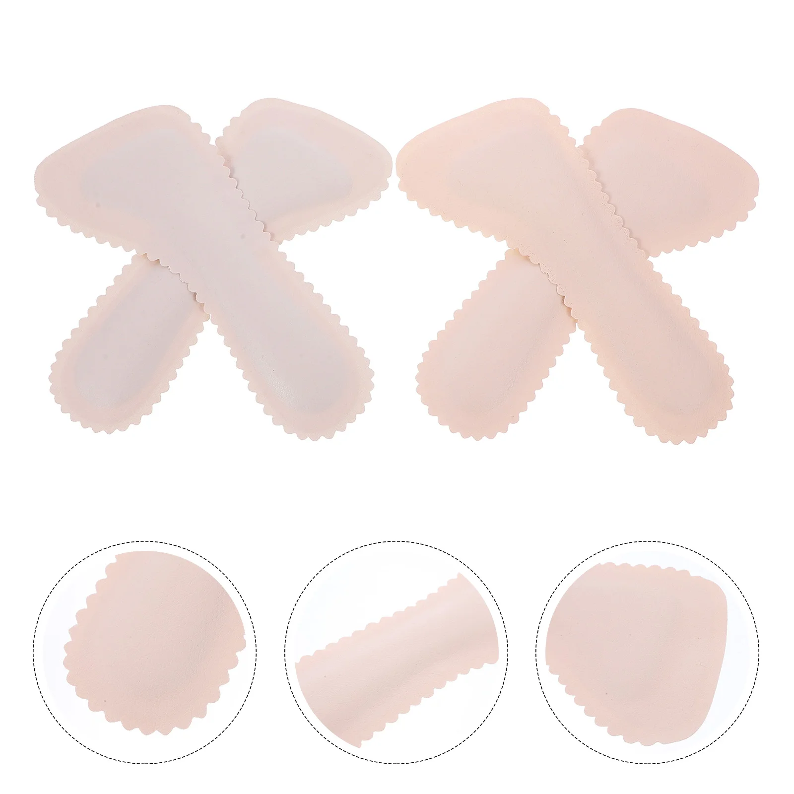 2 Pairs Cork Cropped Insole Shoe Insoles Shoes Inserts Anti Cushion Damping Non Self Adhesive