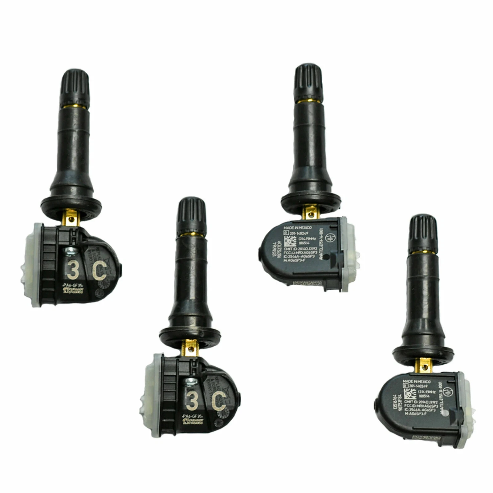 4 Uds 13516164 TPMS Sensor de presión de neumáticos 315MHZ para Buick Regal GMC Yukon Sierra Cadillac ATS Chevrolet Cruze Impala 12768826