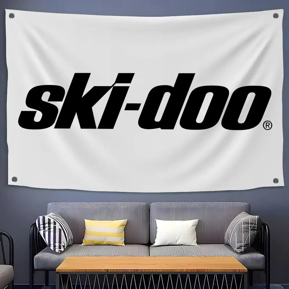 Fashion S-Ski-doo-S Flags Flags for Room, Bedroom, Home, Outdoor, Wall Hanging, Concert Print, Art Banner