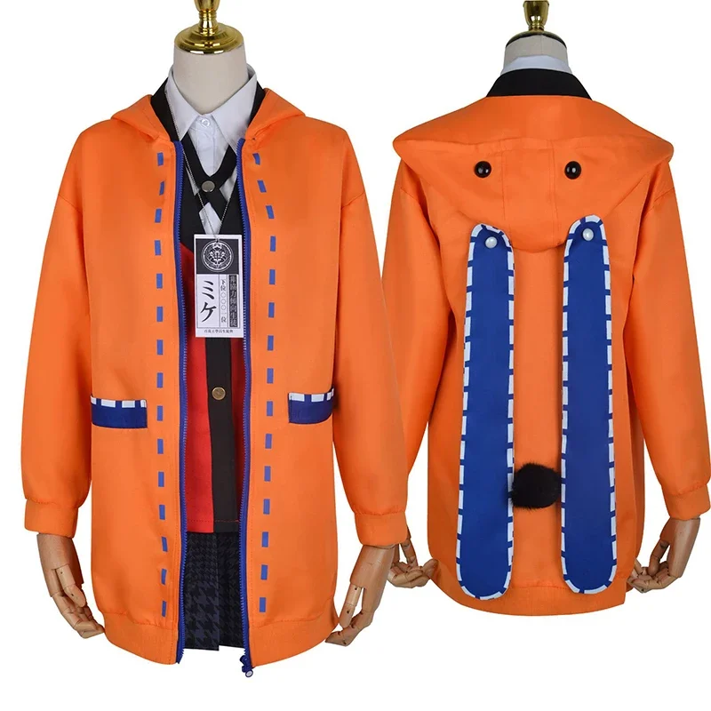Anime Kakegurui Costume Cosplay Kirari Momobami Uniforme Yumeko Sayaka Giocatore d'azzardo compulsivo Ragazza della scuola giapponese Gonna a pieghe Vestito