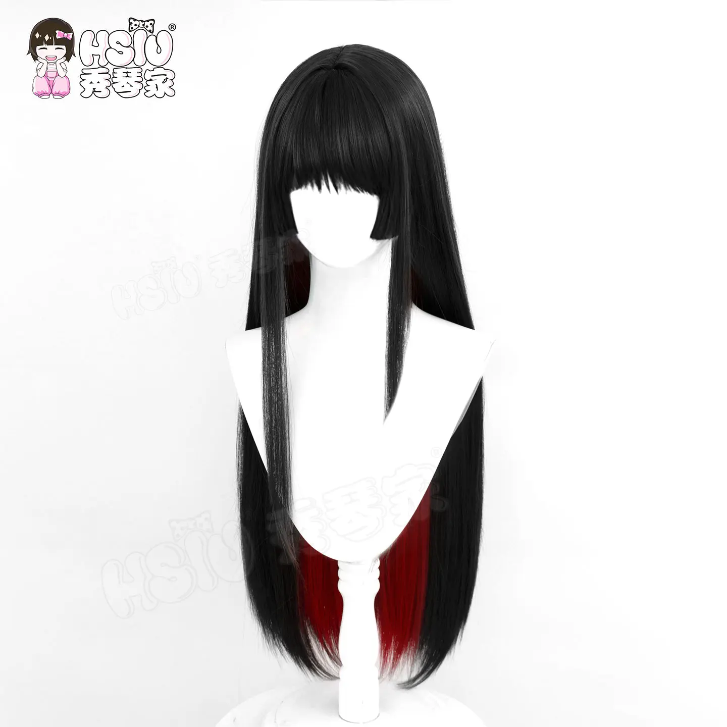 Anime nikaidou hiro peruca cosplay nikaidou hiro headwear e longo cabelo cosplay para comicon festa de halloween adulto feminino masculino
