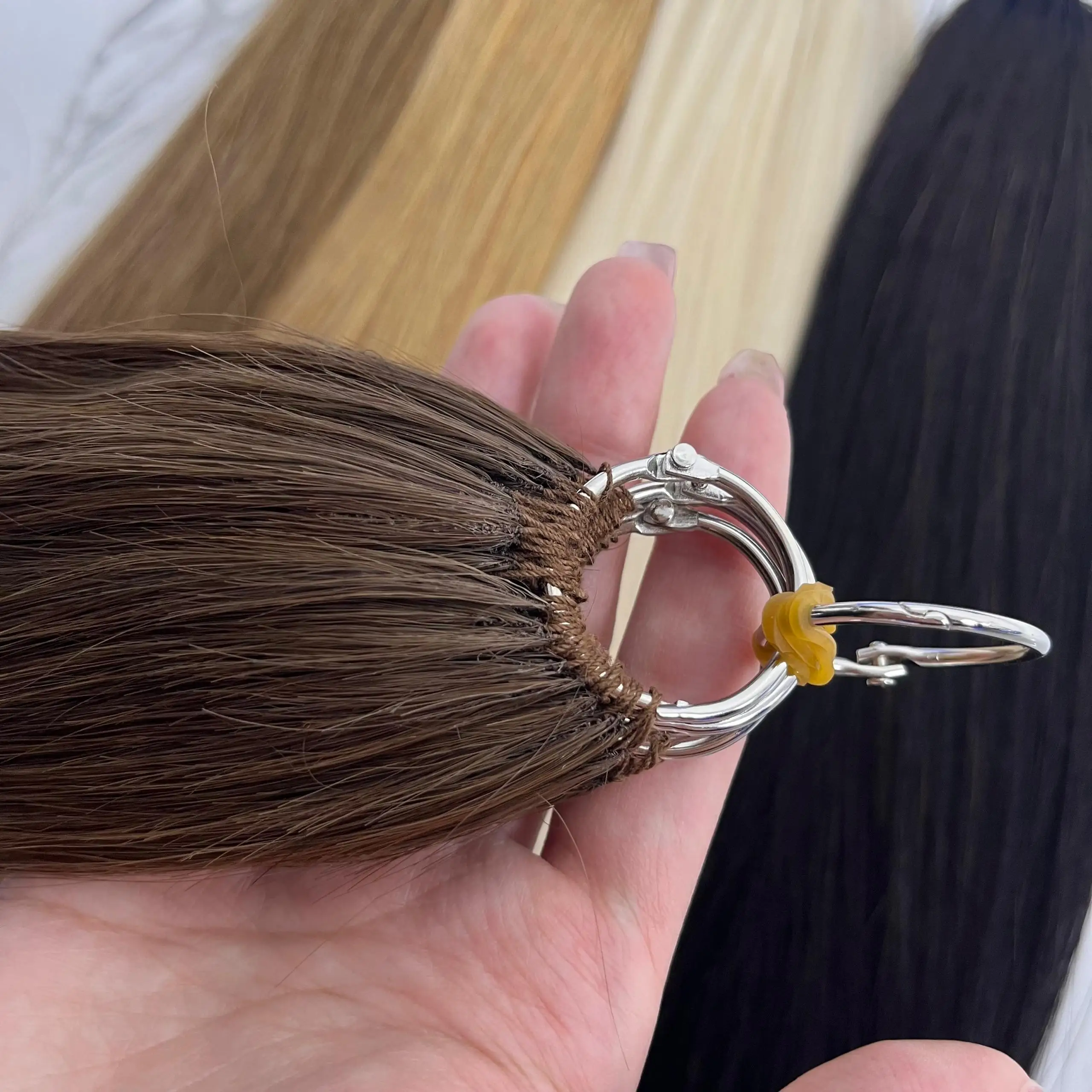 Feather hair extensions 100% Human Hair Real Natural Hair Comfortable and Invisible 18