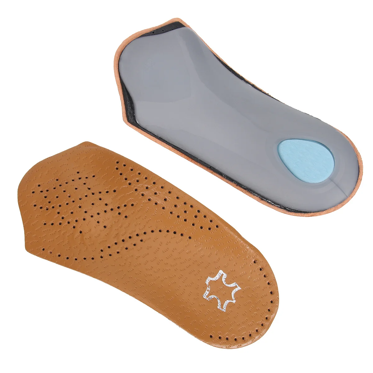 

1Pair Foot Insoles Arch Support Flat Insoles Brown Size 35-36 Durable Comfortable for Flatfoot Plantar Fasciitis