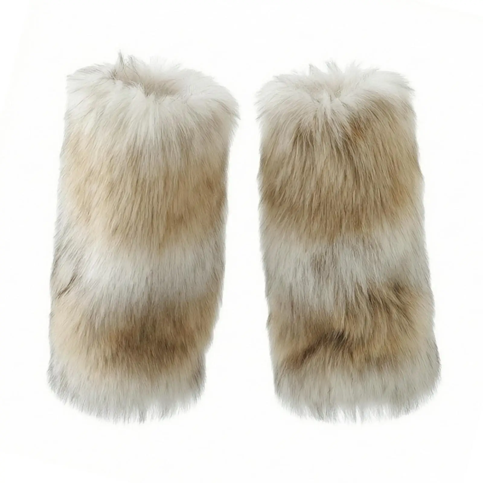 Retro Style Women Boot Cuffs with Faux Fur Texture and Elastic Opening for Ankle Boots Knee Highs Plus Size Warm Leg Accessory