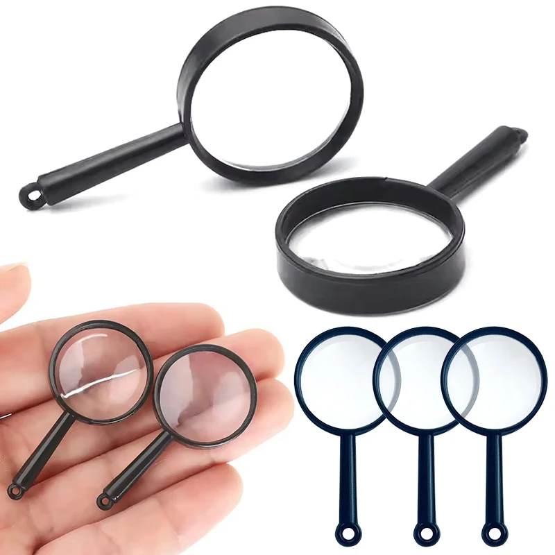 Mini-loupes noires portables 10-20 pièces/paquet, outils d'observation légers, récompenses pour la classe ZYF