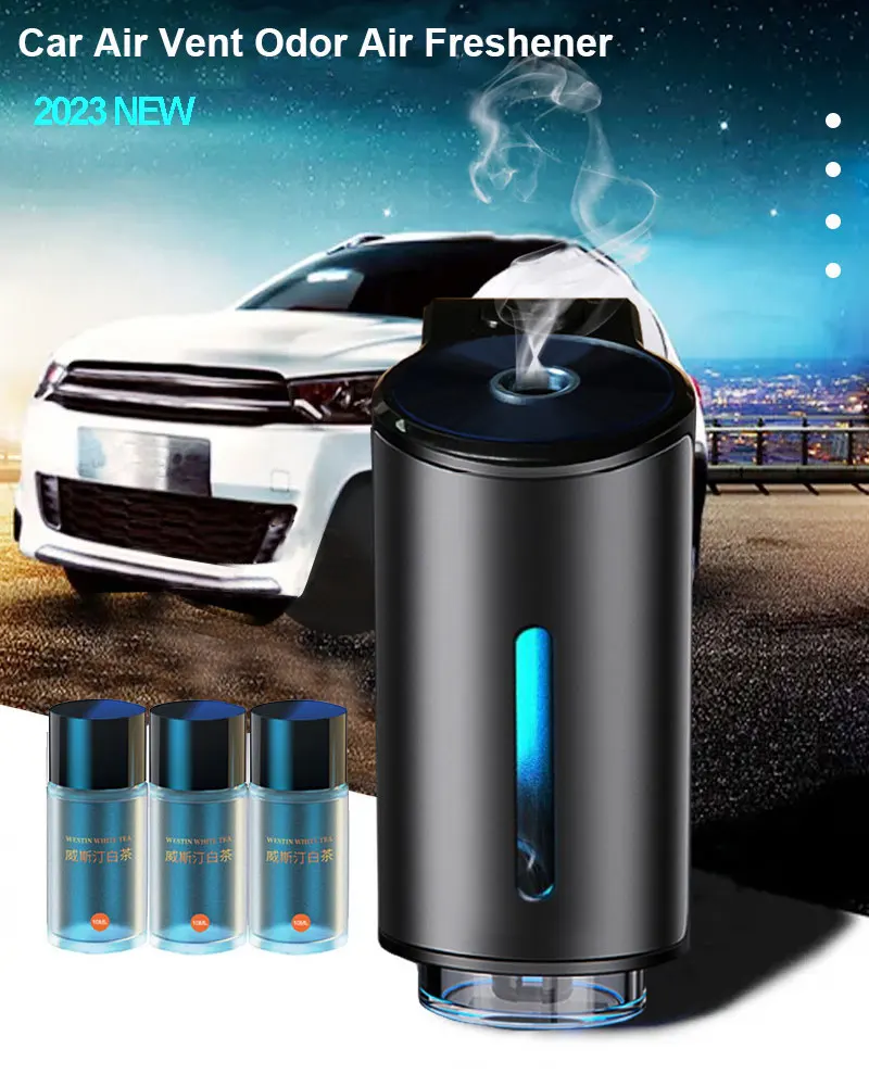 Refill Fragrance Perfume for Car Air Vent Outlet Diffuser Odor Removal Good Smell Cologne Ocean Whitetea Rose Lavender Bluebell