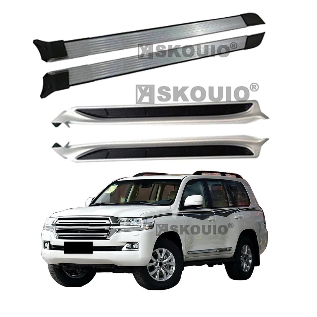 مصنع الساخن بيع OEM الدواسات الثابتة تشغيل مجلس لاند كروزر LC200 2016-2022 سيارة سبائك الألومنيوم خطوة الجانب القدم Ped #2