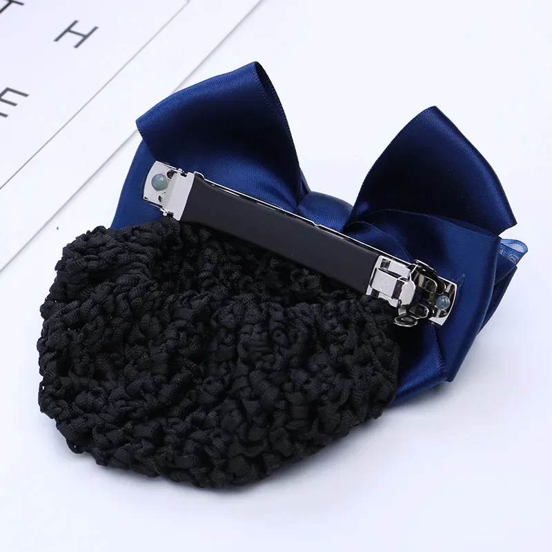 i-Remiel Hair Clip Stylish Floral Lace Satin Bowknot Bow Bun Net Snood Jewelry Hair Headdress Hair Clips For Women Women Lady