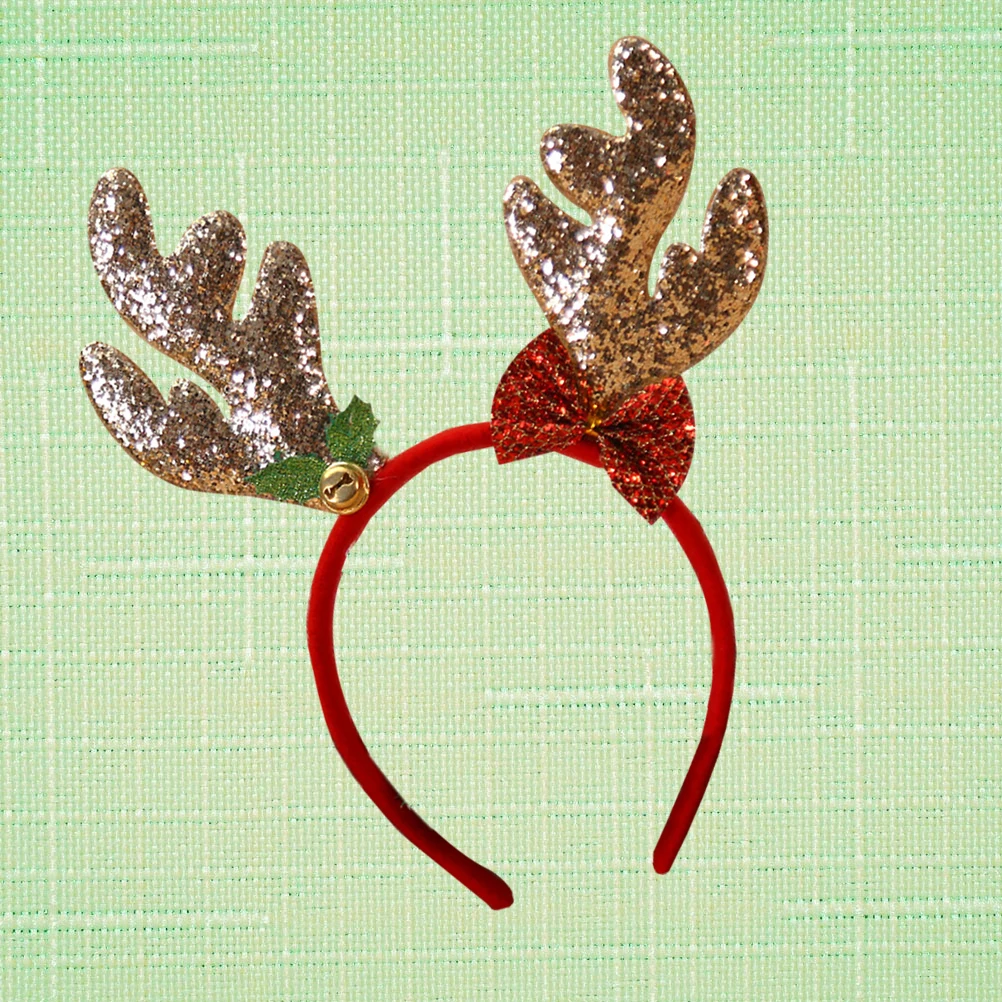 

1pc Christmas Antlers Headband For Kids Adults Holiday Deer Horns Headbands Party Cosplay Decor Deer Horns Hair Bands