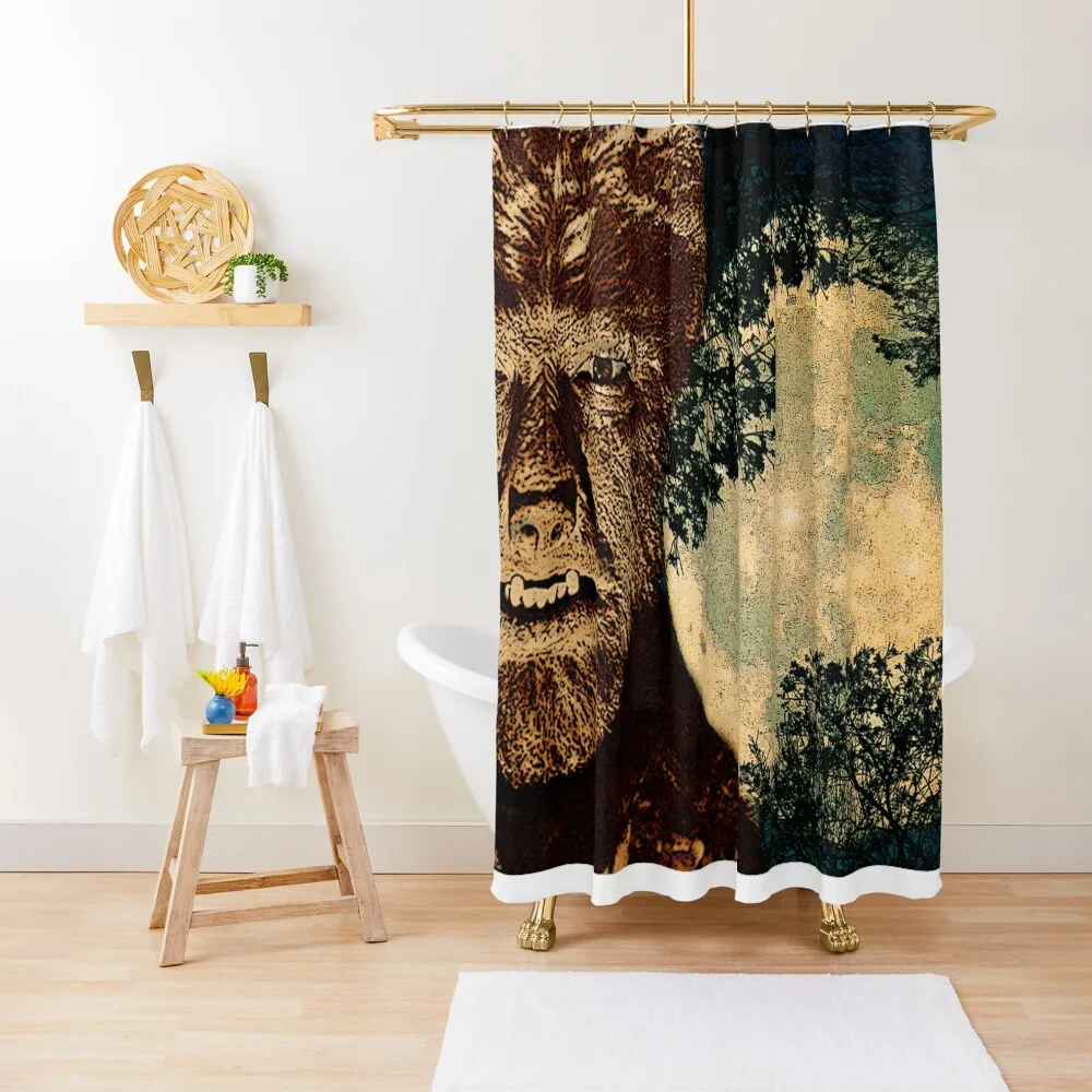 

Wolfman Shower Curtain Waterproof Bathroom Shower Funny Shower Bathroom Fabric Bathroom Box Curtain