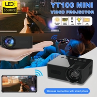 YT100 Mini Projector Mobile Video Wifi Smart Portable Home Theater Wireless Multiscreen for iPhone Android Cinema Kids Gift