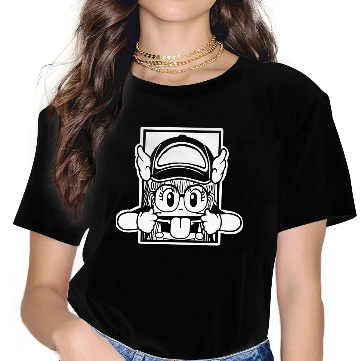 Girl Women Clothes Dr. Slump T-shirt Goth Vintage Female Blusas